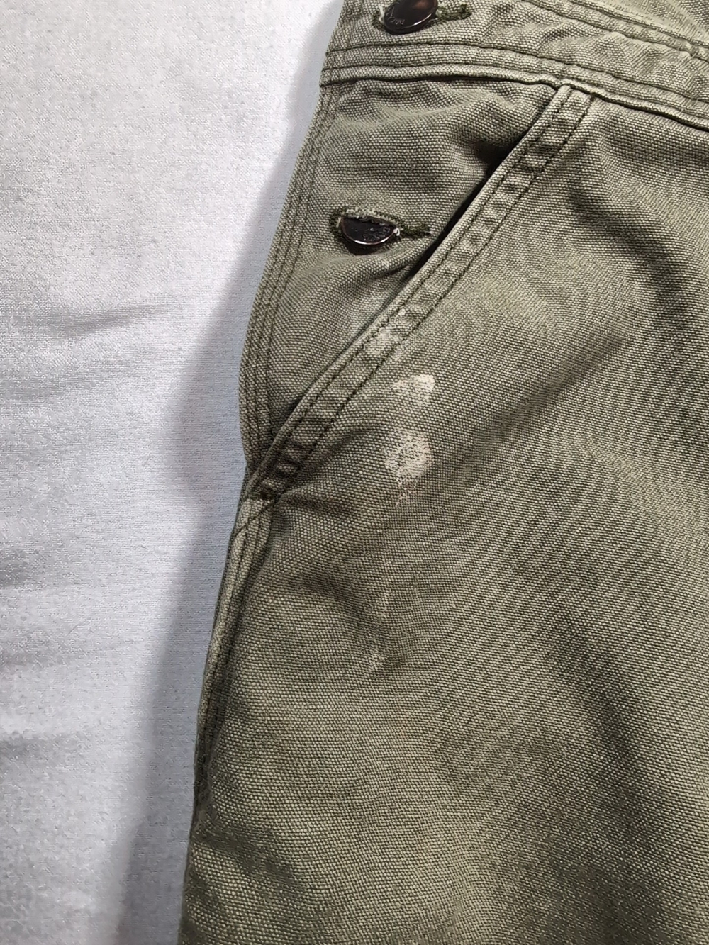 Patagonia Olive Green LadiesCanvas Overalls XS - Picture 4 of 8